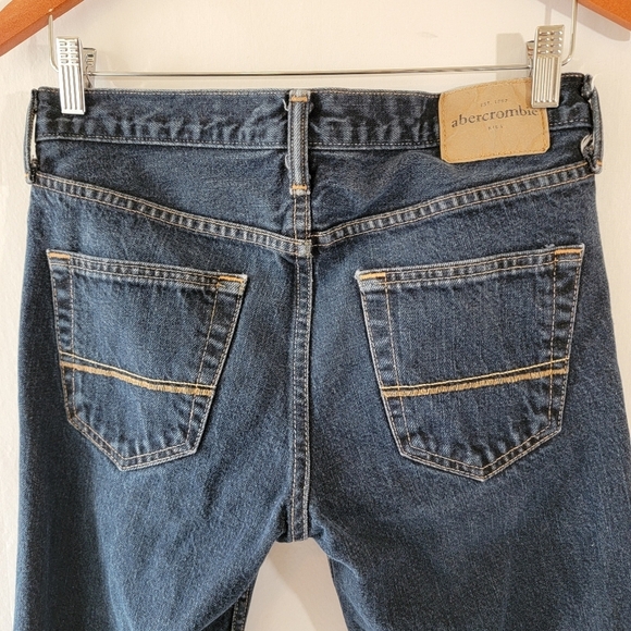 Abercrombie Kids Classic Straight Jeans Sz 16R  Medium Wash School Casual Travel - Picture 7 of 13